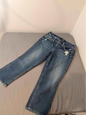 Silver Jeans Co. Suki Distressed Bootcut Jeans size 30x 22 1/2